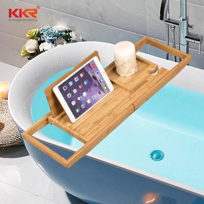 Expandable Non-Slip Bamboo Bathtub Tray Bathroom Rack