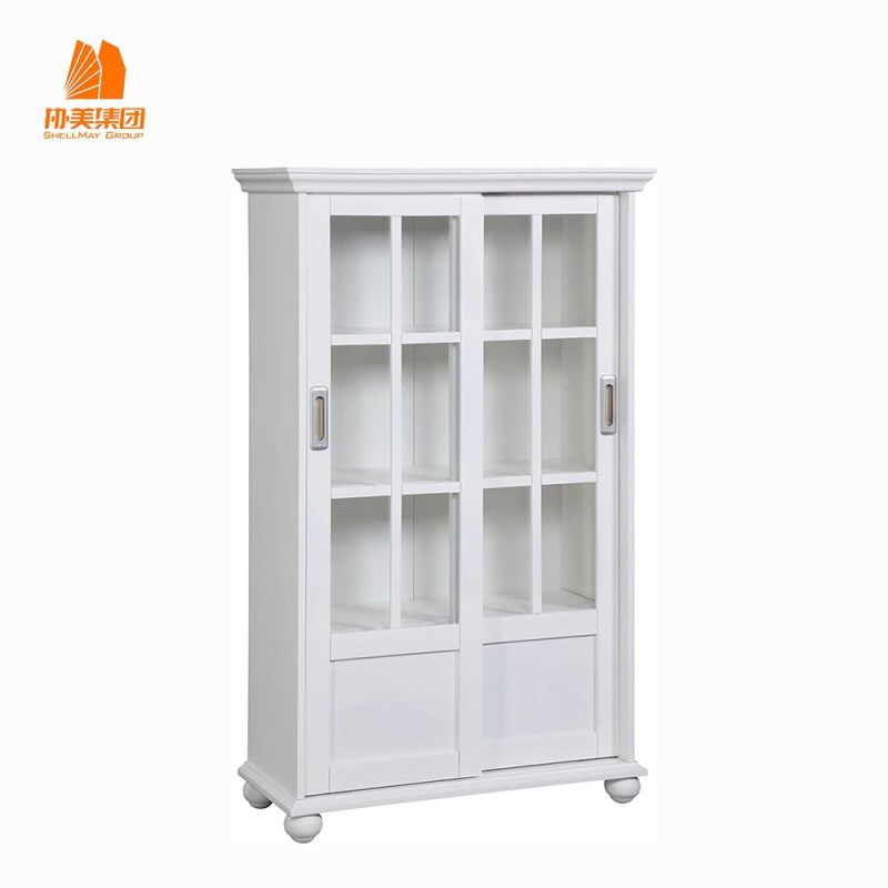 Adjustable Shelves Cupboard Glass Door Storage File Cabinet