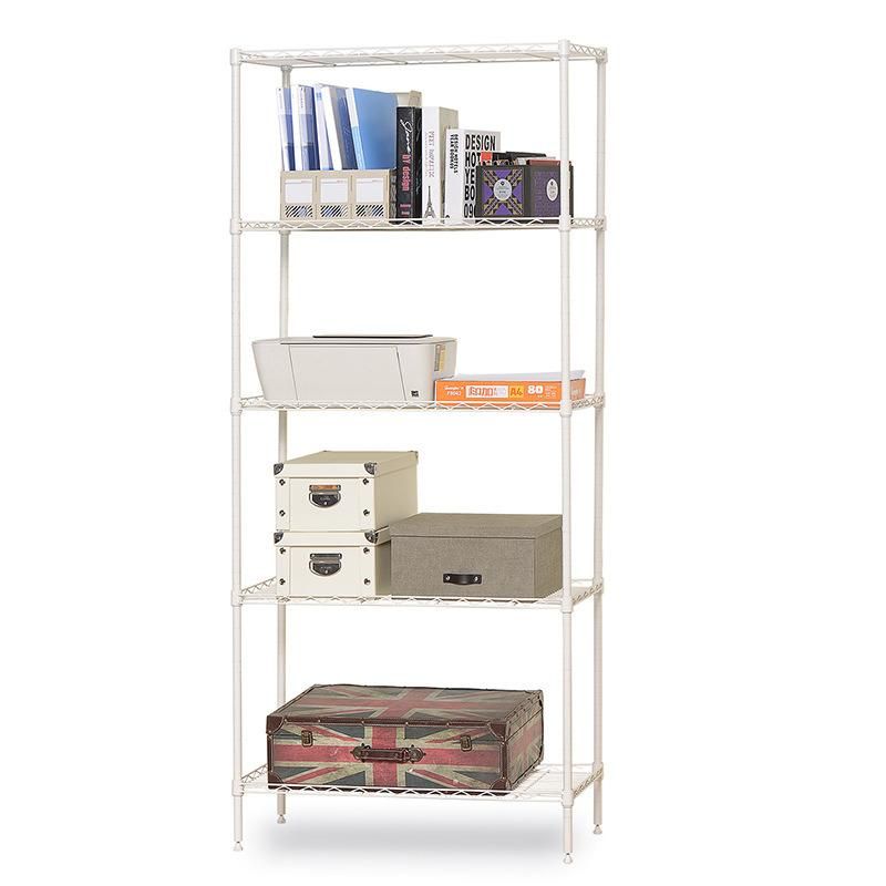 Folding Storage Rack Home Storage Foldable Kitchen Display Rack Shelf with Wheels Kitchen Organizer Shelf
