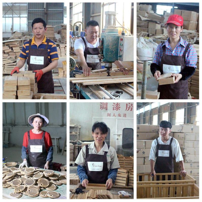 Customized Bamboo Wooden Cabinet Kitchen Bathroom Accessories Flower Display Racking