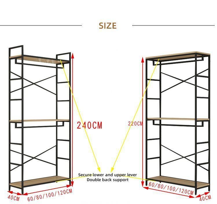 Furniture Luxury Clothing Rack Apparel Retail Clothes Shelving Garment Display Rack
