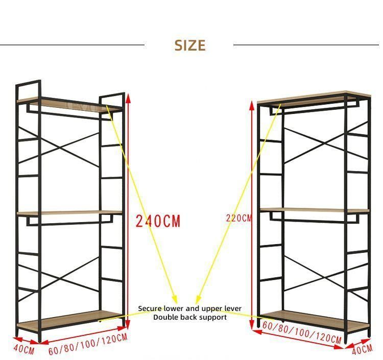 Furniture Luxury Clothing Rack Apparel Retail Clothes Shelving Garment Display Rack