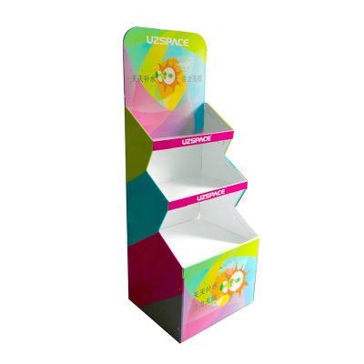 Custom Printing Pink Supermarket Snack Drink Display Stand