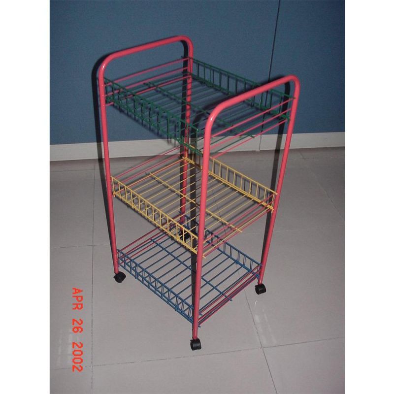 Foldable Metal Rack Kitchen Storage Shelves Spice Wire Mesh Basket Organizer/Layer Tier Utility Shelving TV Shelf