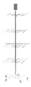 Footwear Shop Metal Display Racks, Rotating Table Top Sock Display Rack