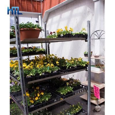 Hot DIP Galvanized Plant Transport Mobile Shelf Flower Transport Cart