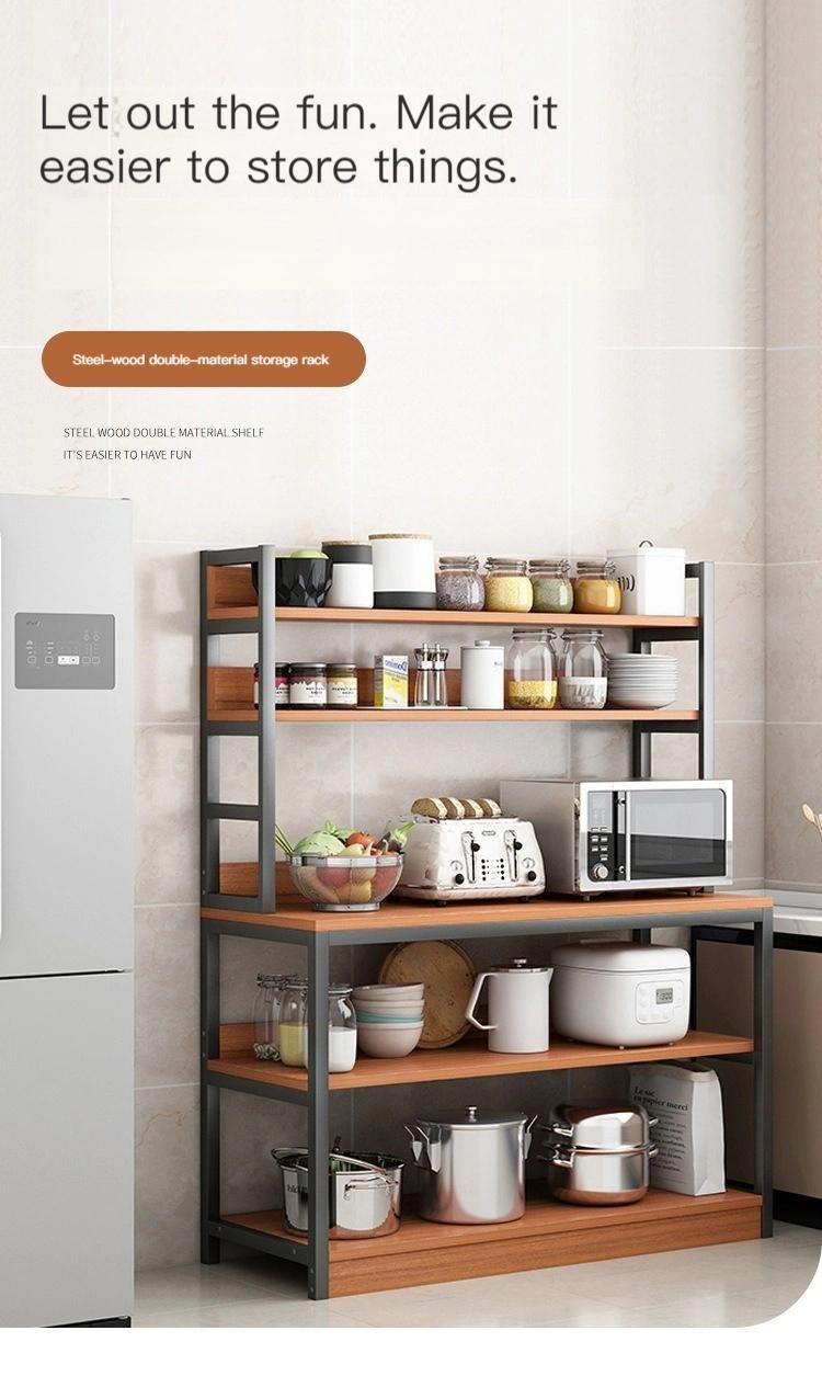 Multi-Layer Kitchen Storage Rack Storage Cabinet Shelf for Kitchen