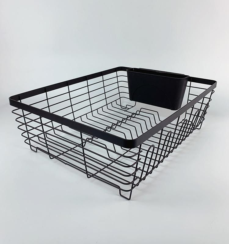 Dish Storage Drain Rack with Utensil Holder and Tray