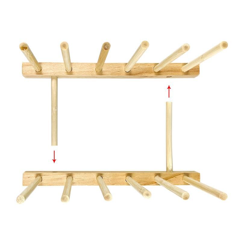 Hot Sale Bamboo Dish Drying Plate Rack for Kitchen Tools