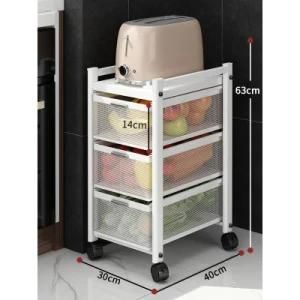Hot Sale Kitchen Vegetable Trolley Fruit Storage Shelf Organizer Kitchen Trolleys Storage Holder Rack