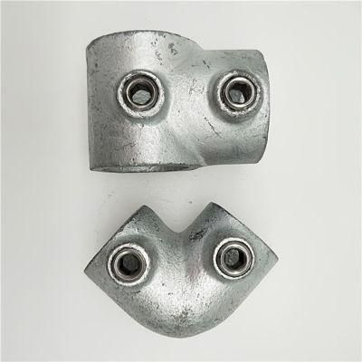 26.9mm 33.7mm Hot Galvanized and Black Malleable Iron Short Tee Key Clamp