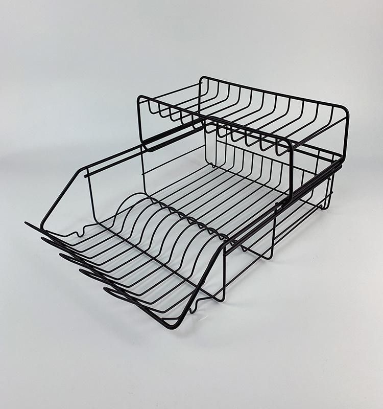 Factory Price Kitchen Storage Rack 2 Tier Dish Drainer