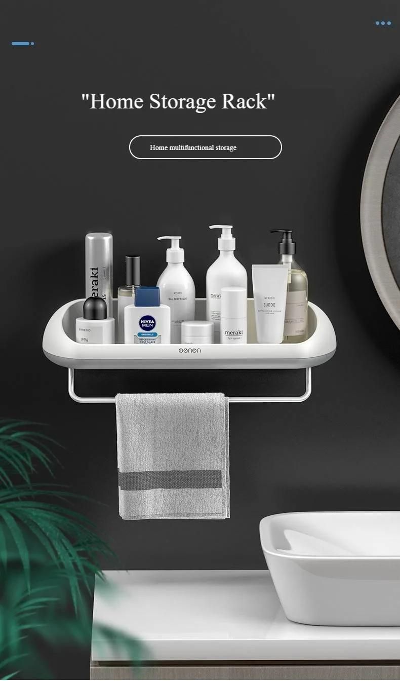 Plastic Bathroom Rack Free Punching Towel Rack