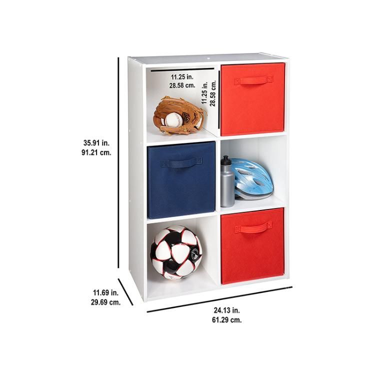 Wooden 9-Cube Organizer Storage Rack