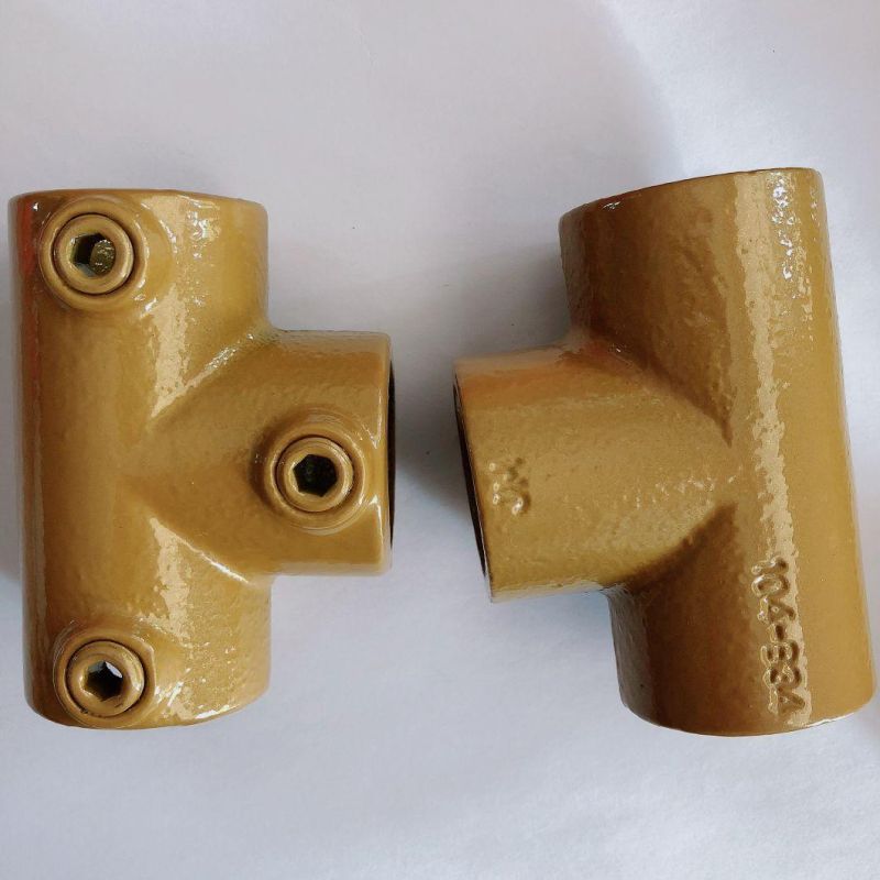 Malleable Galvanized Cast Iron Pipe Fittings and Key Clamps Fittings 2 Way 90 Degree Elbow for Furniture