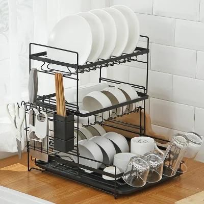 One Type Countertop Floor Drain Rack Kitchen Storage Rack for Dishes and Chopsticks