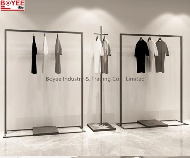 Modern Decoration Stainless Steel or Metal Retail Clothing Display Racks