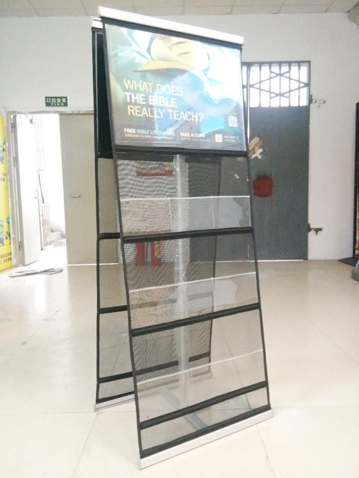 Folding Acrylic Brochure Stand Magazine Display Rack (PM-04)