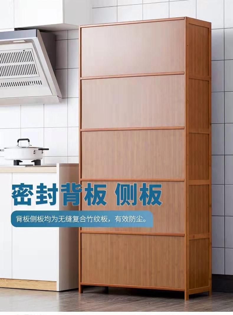 Bamboo Furniture Book Shelf Bookshelfbookshelf Kitchen Storage Cabinet 3/4/5 Layers Cupboard Bookcase Bookrack