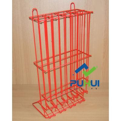 Counter Top Metal Wire Drinks Cans Feeder Dispenser Rack (PHYN129)