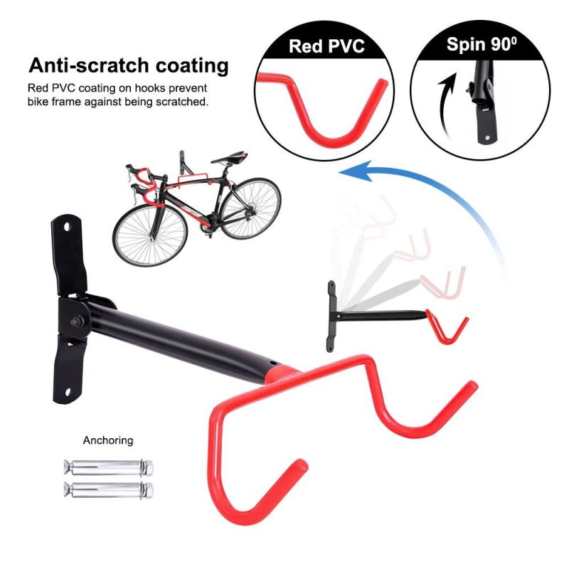 Universal Horizontal Bicycle Wall Hanging Hook Wall Mounted Bike Rack Bicycle Storage Rack