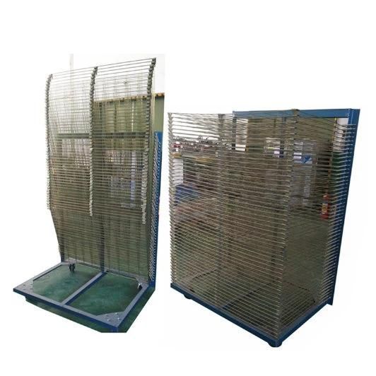 SUS304 Stainless Steel Mobile Screen Drying Rack