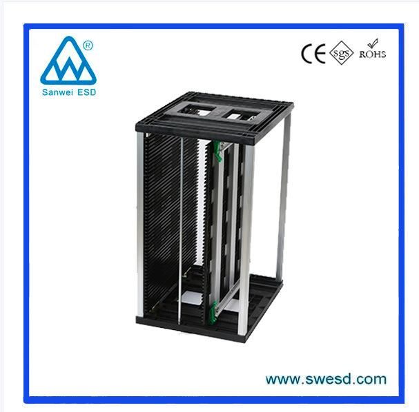 Plastic Top/Bottom ESD PCB Rack Plastic Magazine Rack for PCB Container Holder