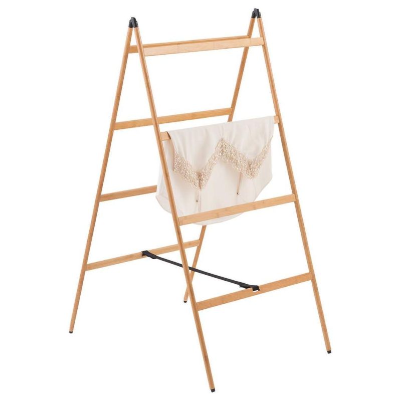 Wholesales Natural Bamboo Clothes Rack and Hat Hanger Stand Rack