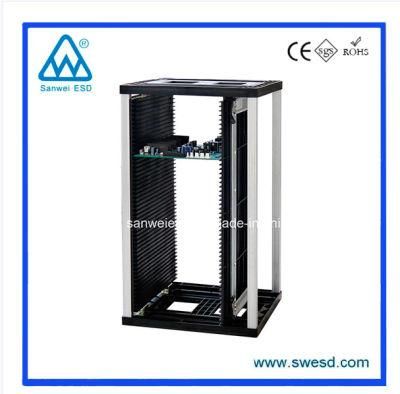 Plastic Top/Bottom ESD PCB Rack Plastic Magazine Rack for SMT PCB