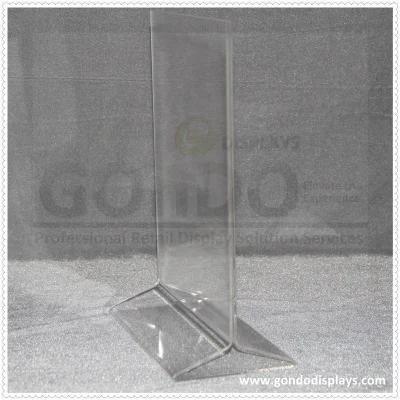 8.5 X 11 T-Style Clear Acrylic Table Sign Holder, Top Insert, Certificate Display Holder