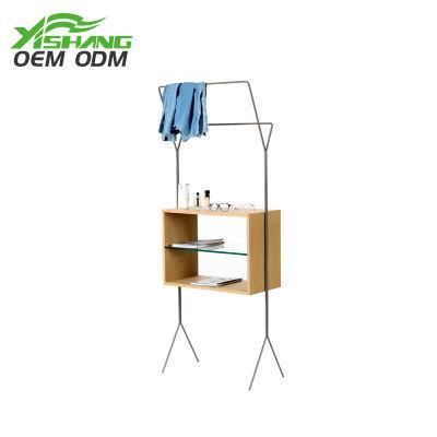 Garment Hanging Stand Clothes Standing Display Shelf Steel Rack