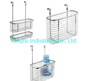 Bathroom &Kitchen Over Cabinet Wire Organizer Shelf Shower Caddy-Shower Rack