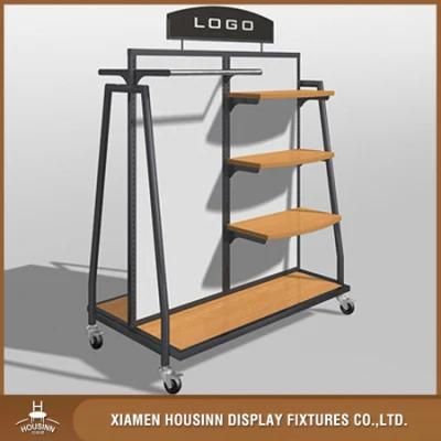 Retail Shop Fittings and Store Furniture Clothes Boutique Multifunctional Metal Clothing Display Rack