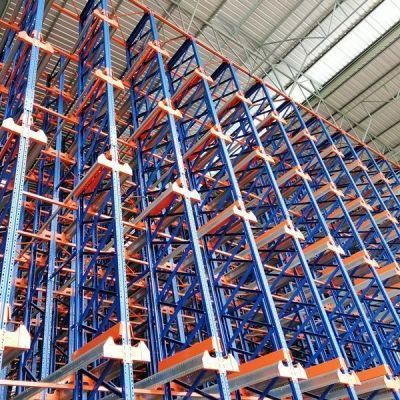 Pallet Rack Use Automatic Shuttle Cart on Drive in Drive Through Storage Rack for Cold Storage Rack