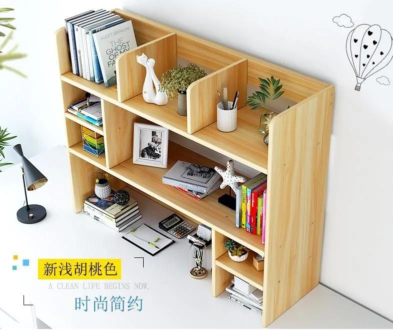 Desk Bookshelf Office Desktop Simple Desk Small Storage Shelf Bay Window Student Multi-Layer Shelves Bookcase