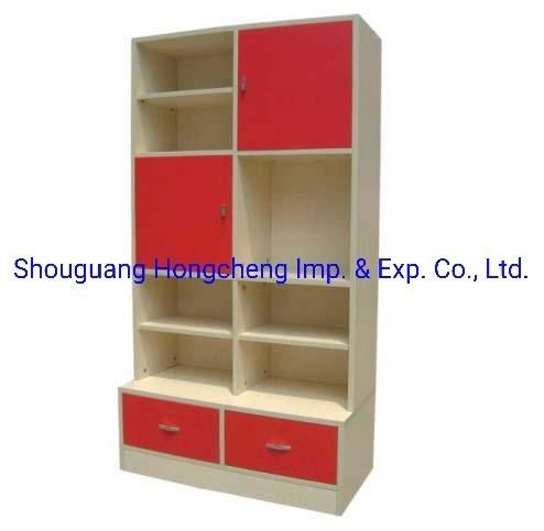 Cheap Commercial Melamine MDF Pb Modular Simple Wooden Bookshelf