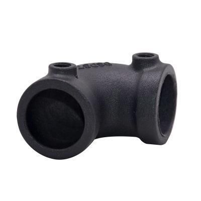 Black Aluminum Quick Release Pipe Fittings Key Clamp Fittings 90 Degree Elbow Structural Key Fittings