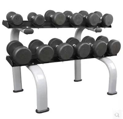 Commercial High Quality 2 Tier 6 Pairs Gym Dumbbell Storage Rack