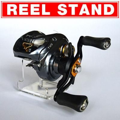 Bait Caster Baitcasting Trolling Drum Reel Wheel Fishing Lure Display Stand Holder Support Rack Storage Collecting Store up