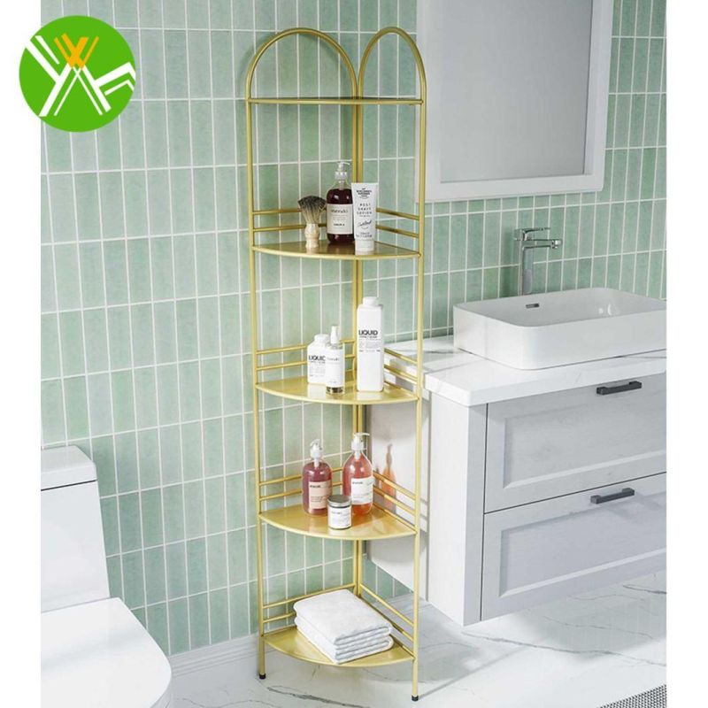 Retro Bathroom Space Saver Rack Simple Luxury Bathroom Toilet Rack for Bathroom Decoration