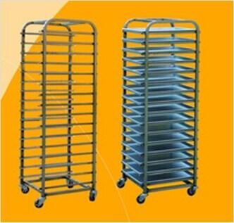Customized Stainless Steel Bakery Oven Rack Cart Kitchen Plate Storage Rack