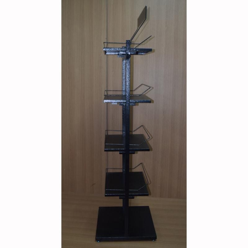 Floor Stand 5 Layers Shelf Metal Drinkware Display Rack (PHY3016)