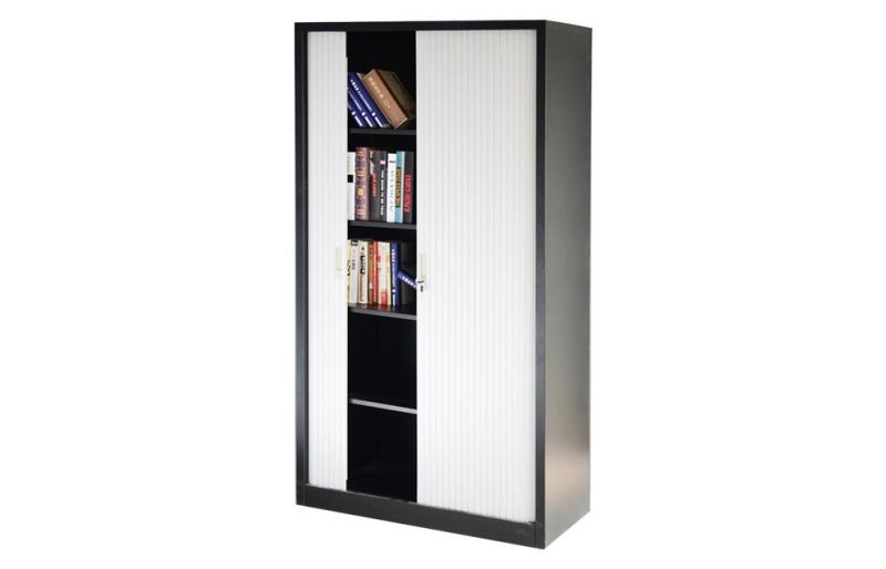 High Quality 4 Shelve Tambour Door File Cabinet Large Storage Cupboard