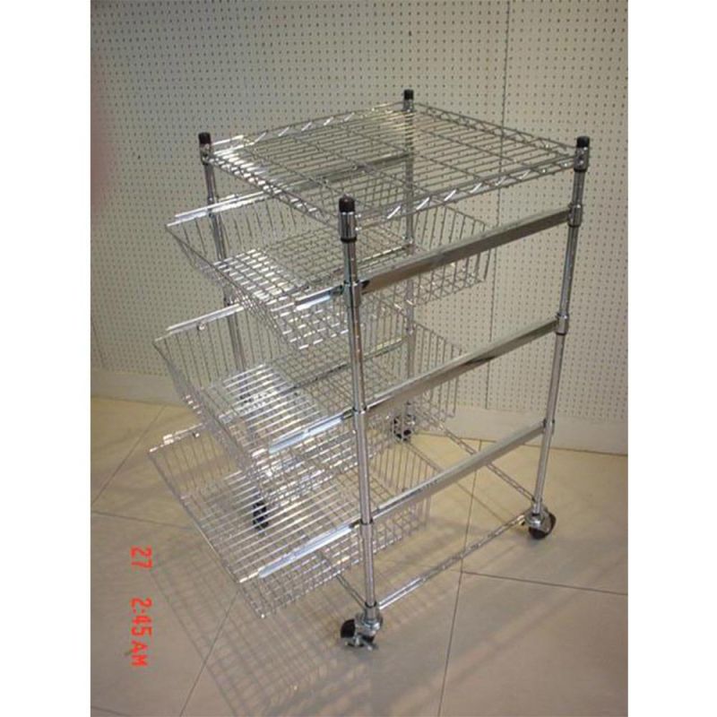 Shelving Rack Medical Rolling Cart Kitchen Cart Office Storage Cart Hotel Utility Cart