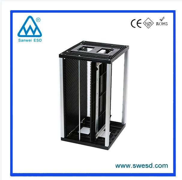 Plastic Top/Bottom ESD PCB Rack Plastic Magazine Rack for SMT PCB