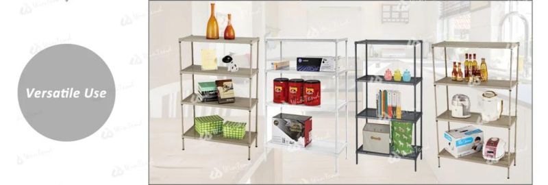 Restaurant Adjusting Black Plate Storage Rack Shelf Perforated Storage Rack