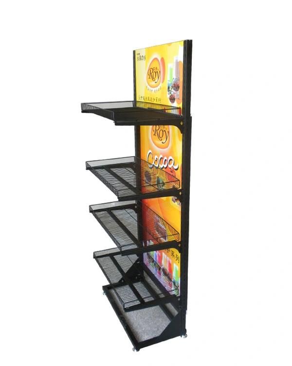 Metal Wire Shelf Display Rack / Beer Advertising Bottle Display Rack