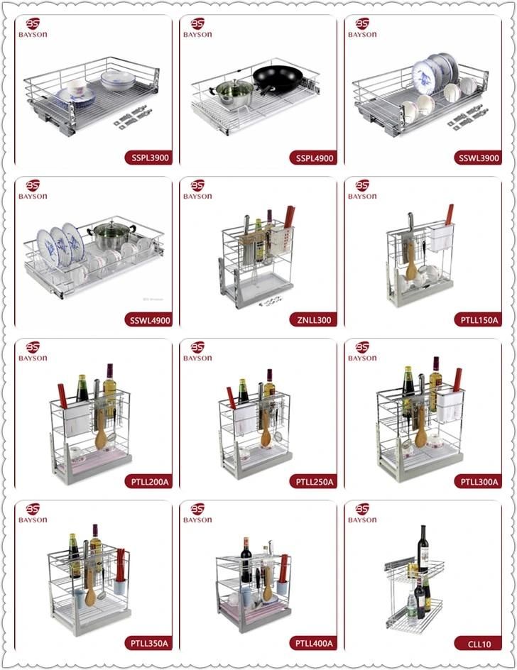 Mutifunction Soft Close Pull out Storage Wire Rack