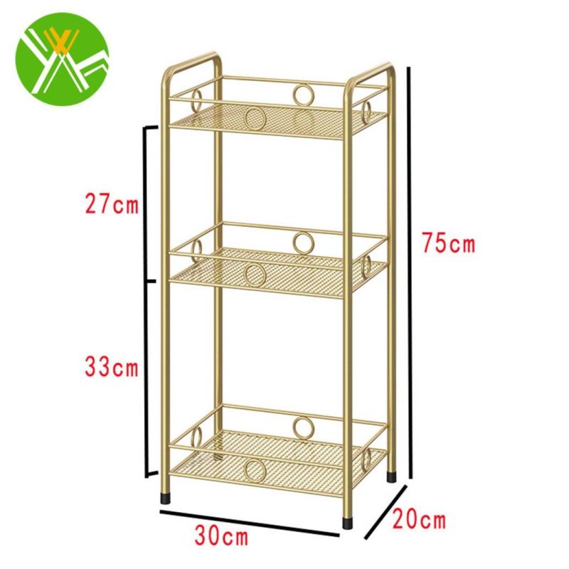 Multifunctional Rack Shelf Bathroom Luxury Gold Bathroom Rack for Bathroom Decoration