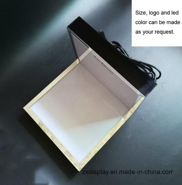 Custom Acrylic Perfume Cosmetic Display Stand with LED Light